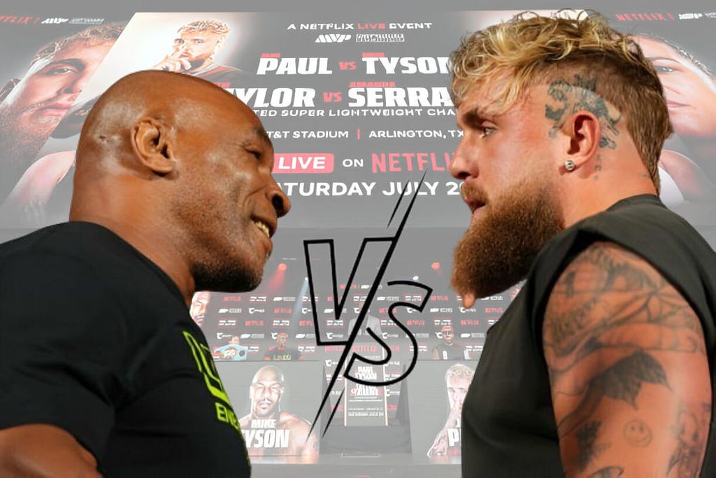 Boxing legend Mike Tyson vs Jake Paul This July 20, 2024, on a Saturday