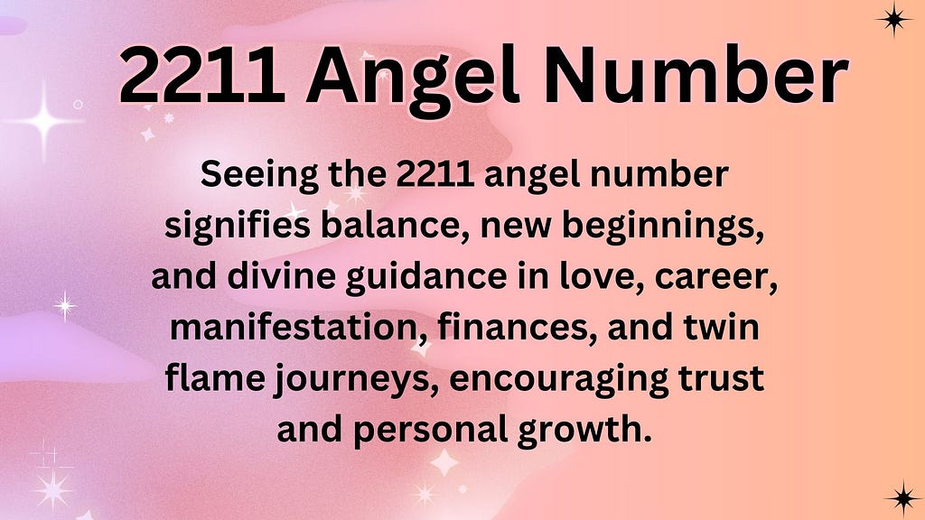 2211 Angel Number