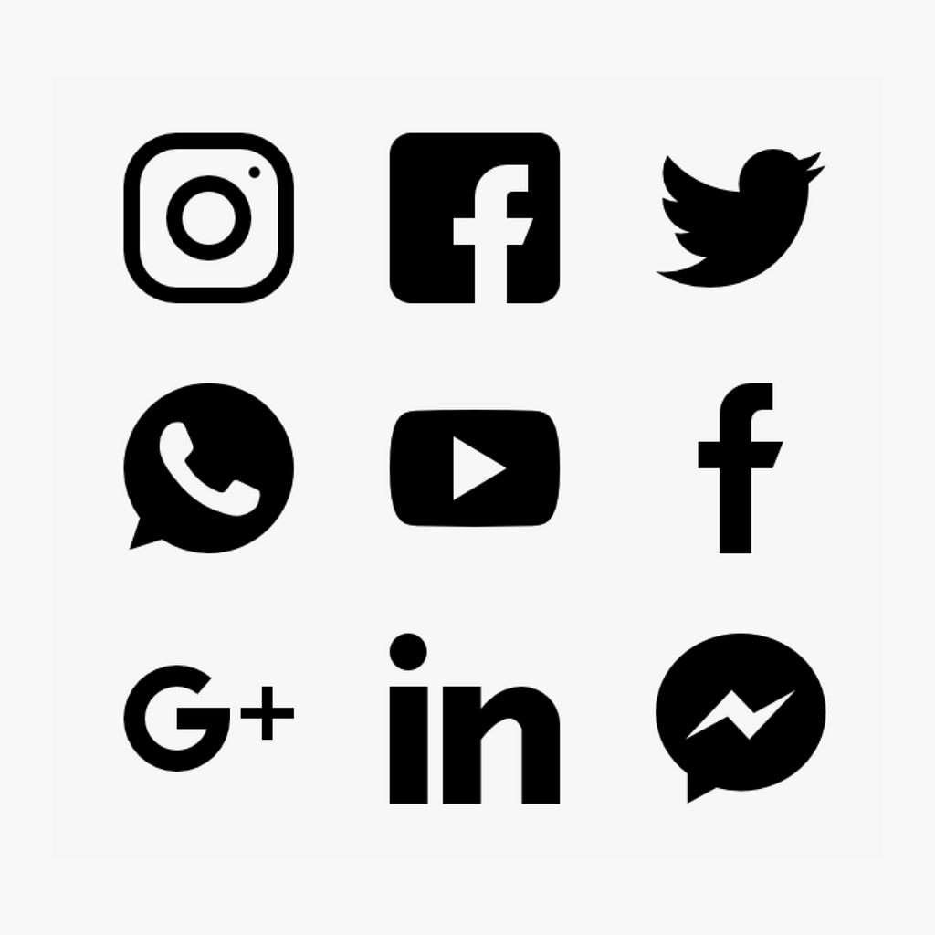 A picture of social media icons