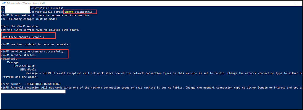 Figure 20- shows configuring WinRM on a Windows machine. r3dbuck3t