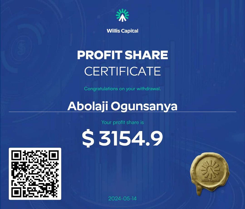 Abolaji Ogunsanya’s Payout