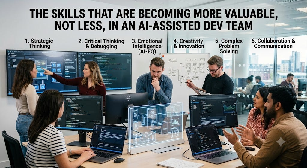 The Skills That Are Becoming More Valuable, Not Less, in an AI-Assisted Dev Team
