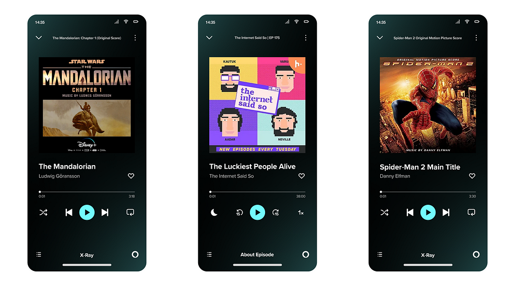 Amazon Music’s music player interface redesign