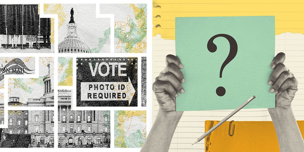 Voting rights collage