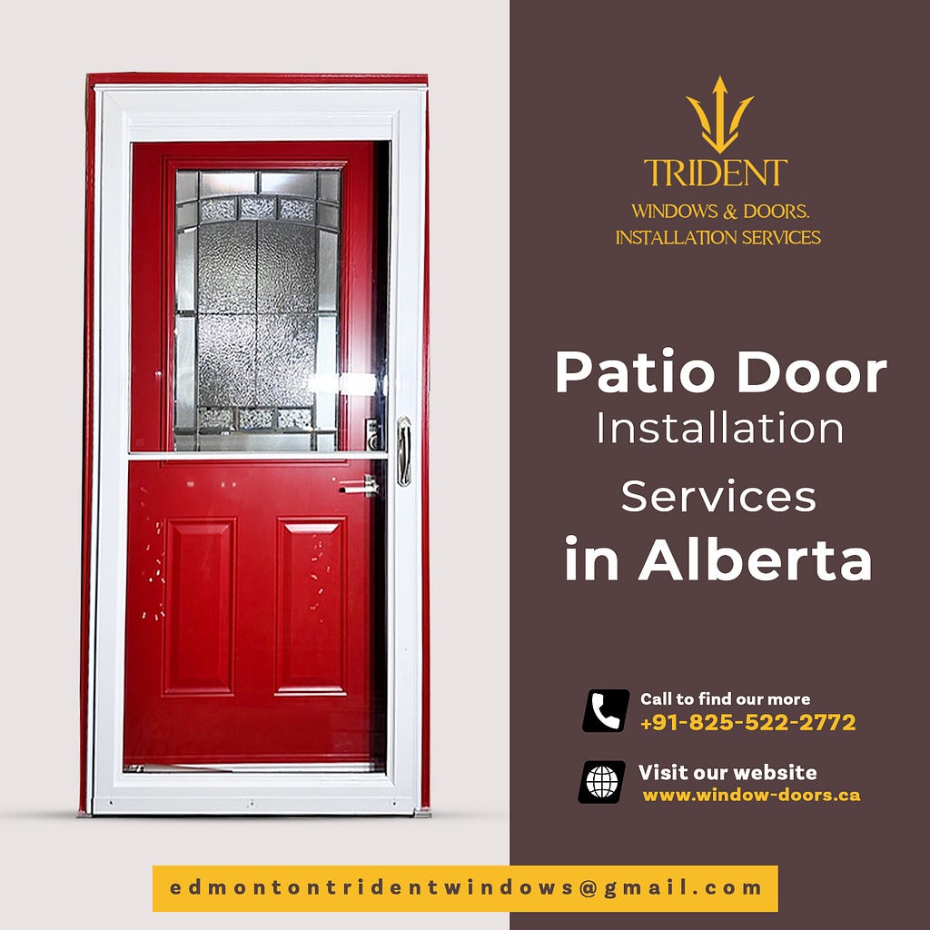 patio doors installation services in Alberta
