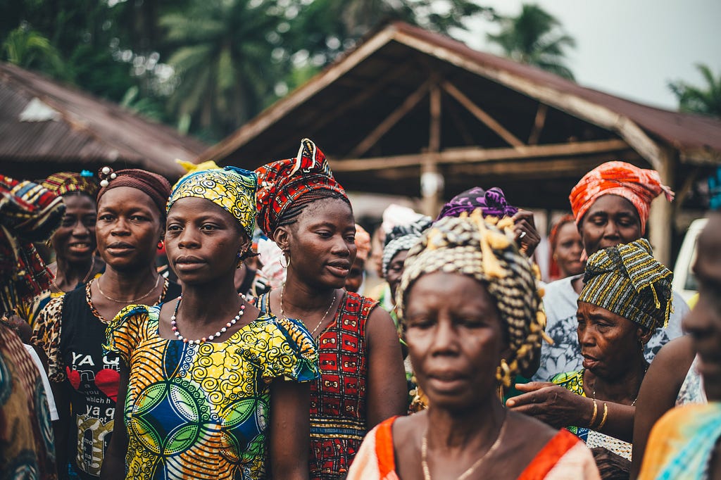 Photo of women from Sierra Leone.