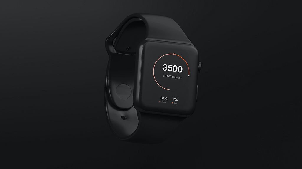 A health tracking smartwatch