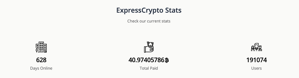 ExpressCrypto microwallet paid more than 40 bitcoins