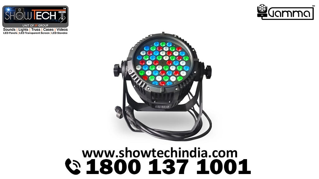 Gamma 54 x 3W RGBW IP65 Water Proof Par Can Light