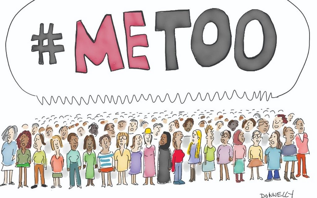 There is metoo movement hashtag. There are alot of people stay together, who is different color  and different nationalty.