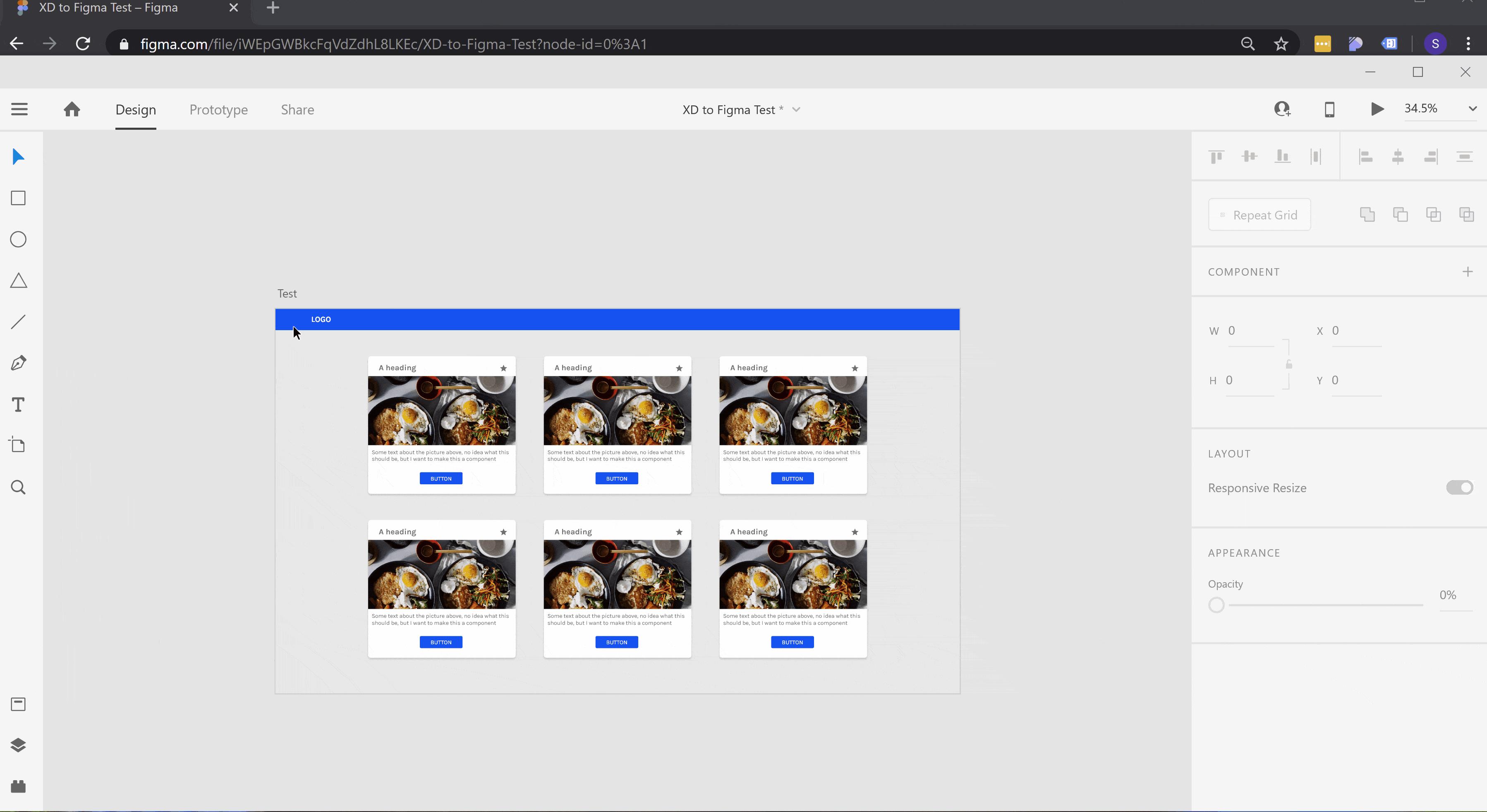 Pasting from Adobe XD into Figma