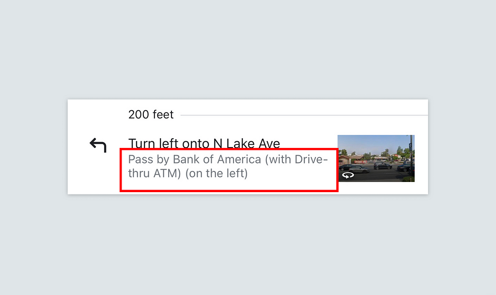Google Maps’ new voice prompts now include specific landmark information.