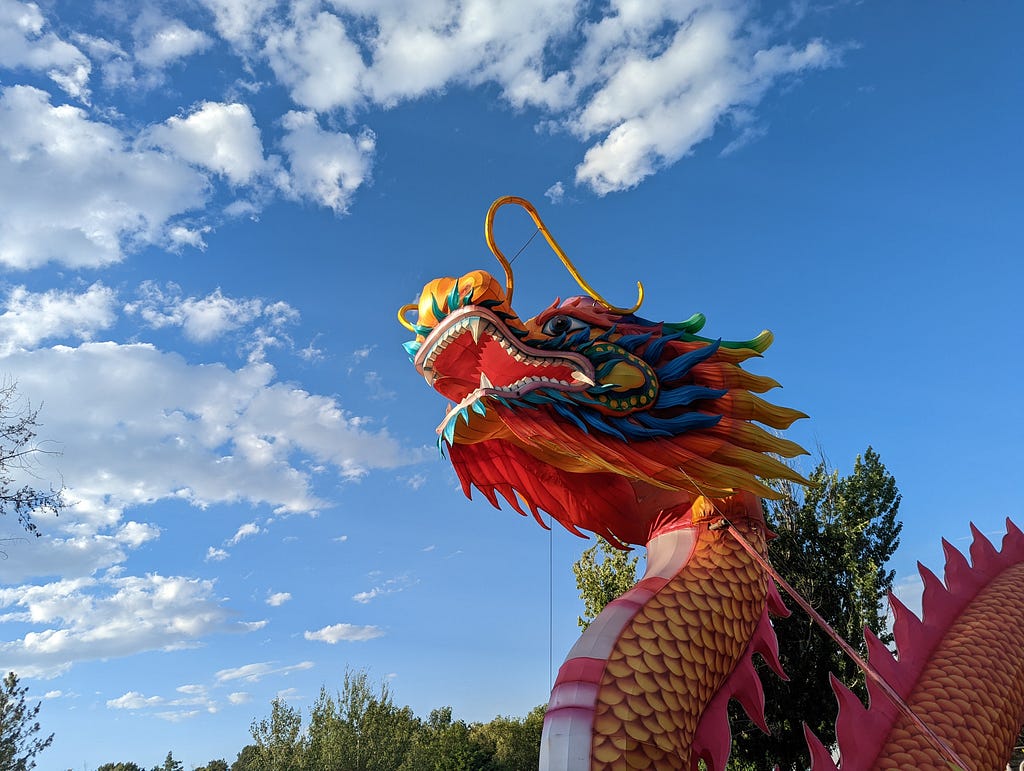 The dragon at the Dragon Lights Festival in Reno, Nevada (© Michael Kamerick)