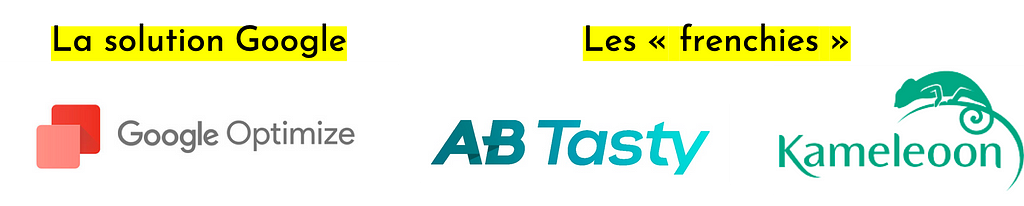 Les solutions d’AB testing : Google Optimize, AB Tasty et Kameleoon