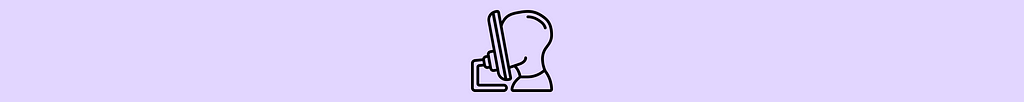 Illustration of someone with their head in their screen