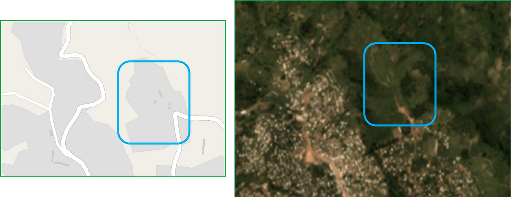 OSM vs lower resolution Planet imagery