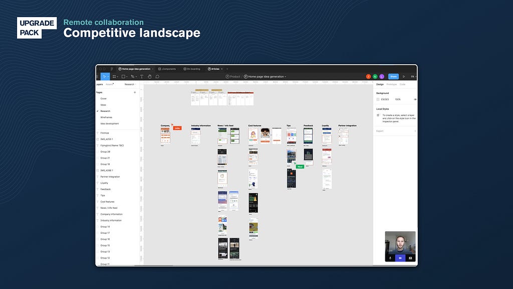Our competitor lanscape inside Figma.