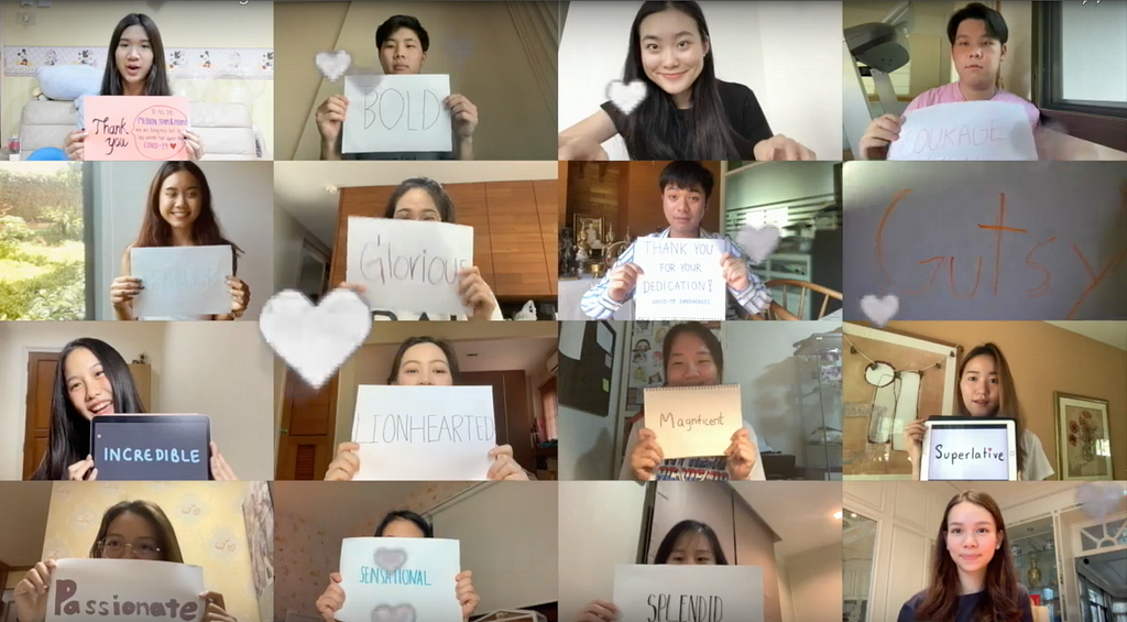 Screenshot of Thank You Video Prepared by BAScII Students.
