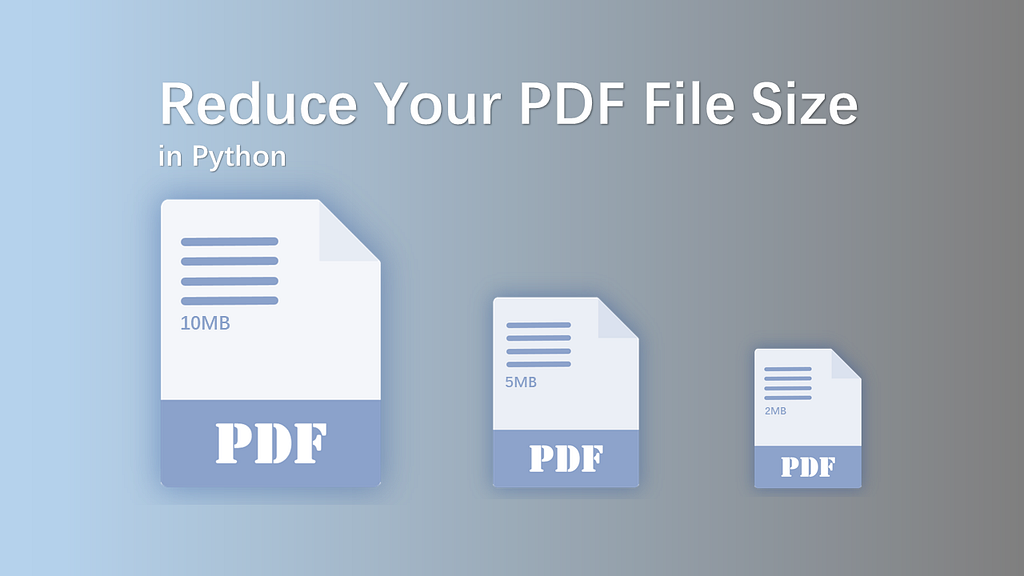 Compress PDF file size.