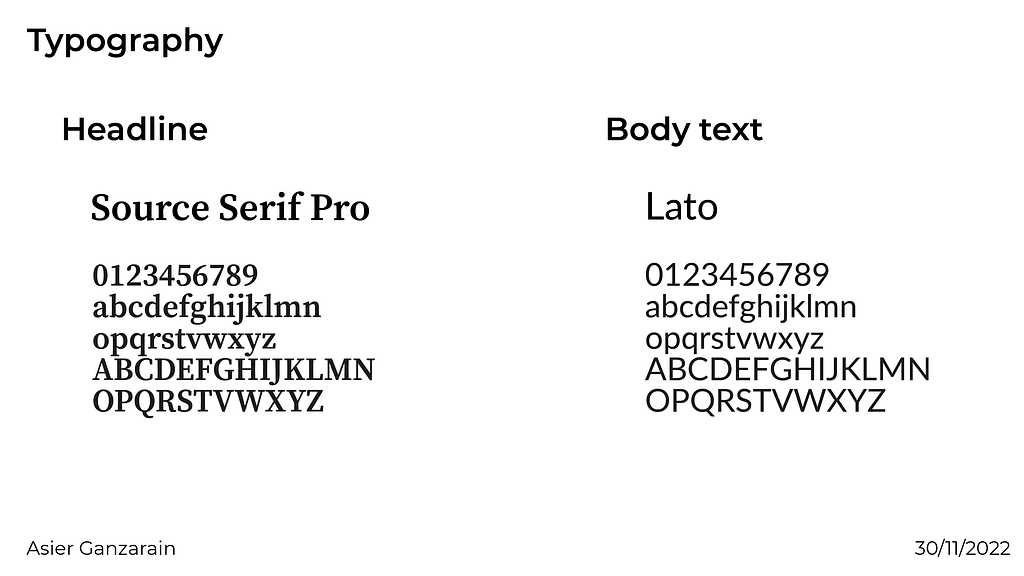 Style Guide: typography