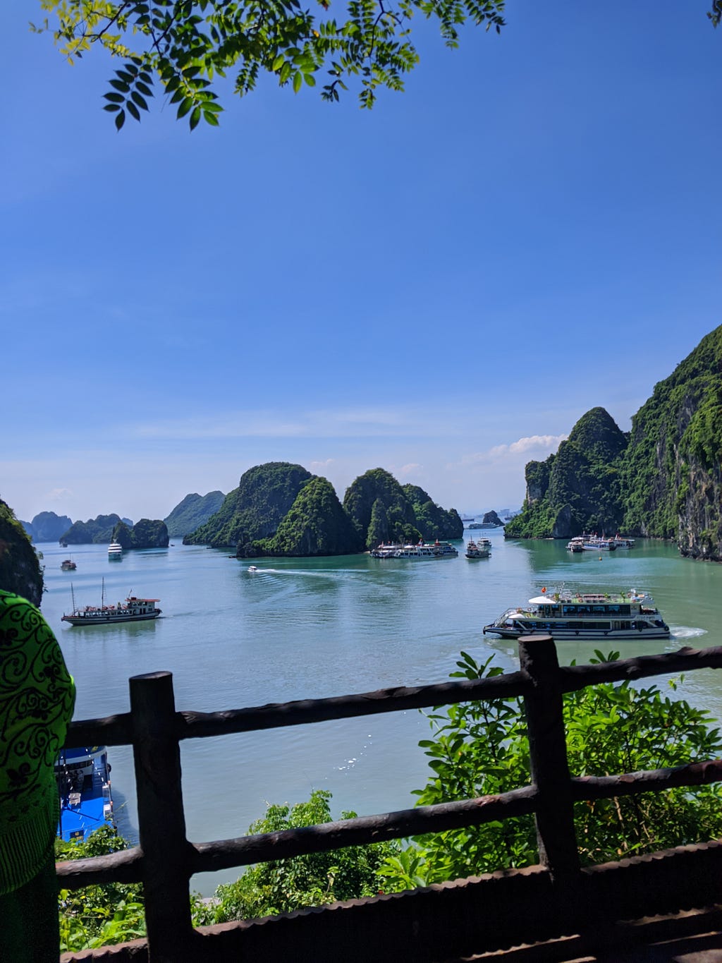 A view in front of Thien Cung Cave, Ha Long Bay, Vietnam