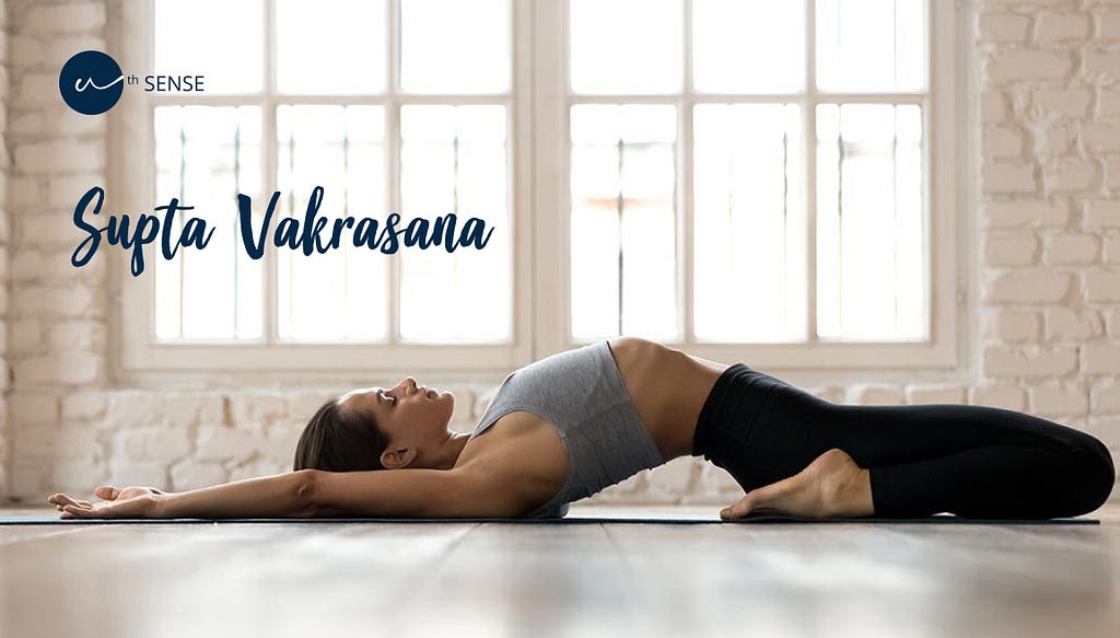 Supta Vakrasana yoga asana nth sense patient engagement solutions