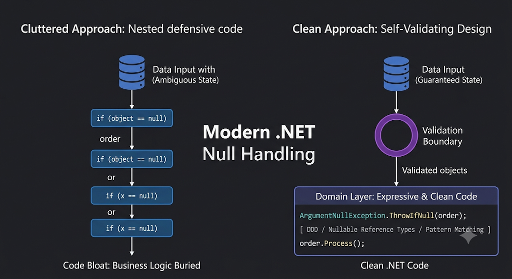Why Senior Developers Rarely Need if (x == null)