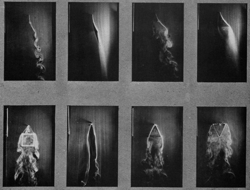 Étienne Jules Marey’s smoke machine experiments, 1900–1905. Source: Wikimedia Commons