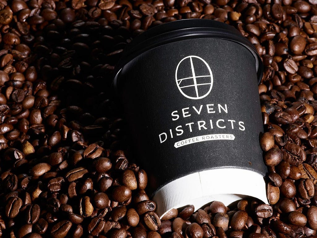 Seven Districts recyclable coffee cups