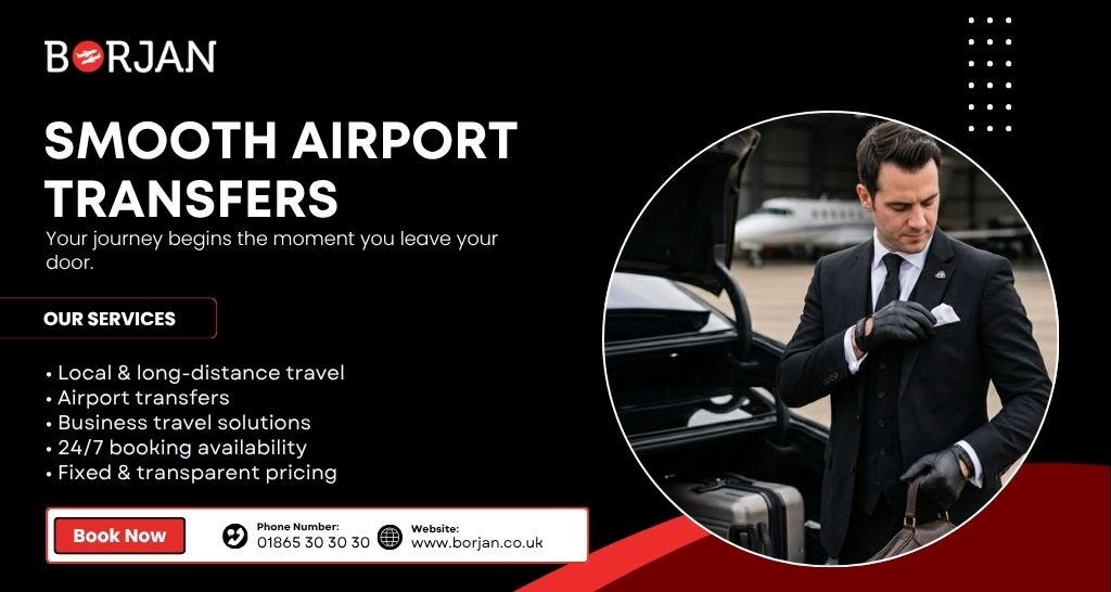Smooth Airport Transfers in the UK with Borjan Cars