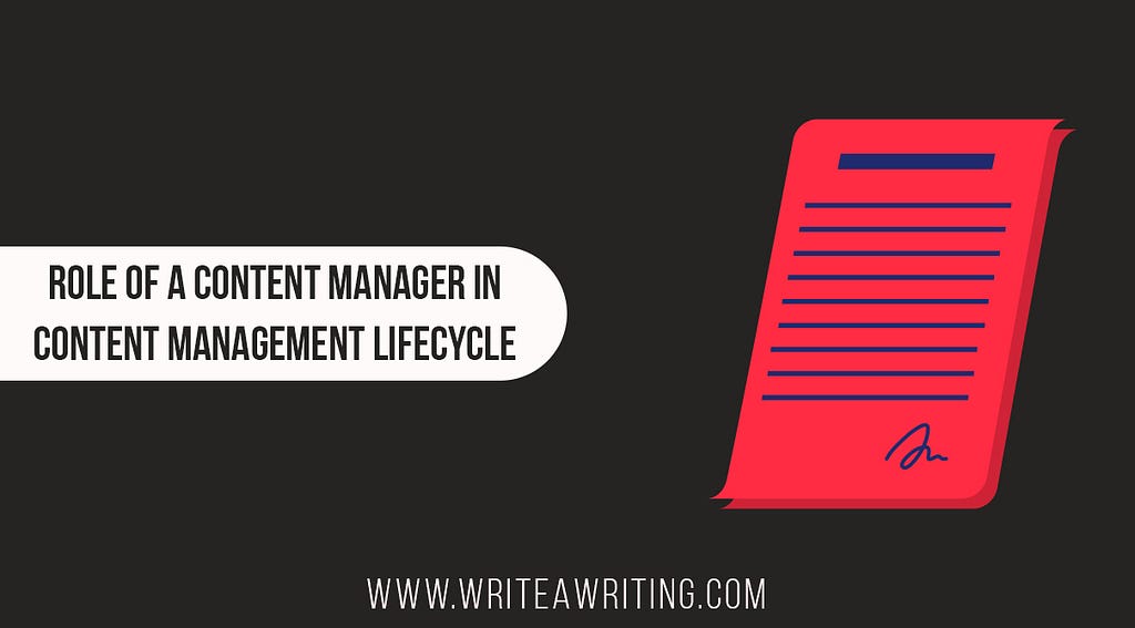 Content Manager, Content Management Lifecycle, Role Definition