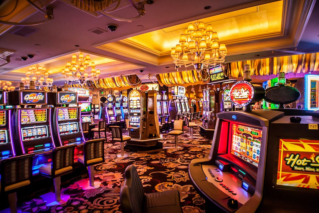 A casino filled with slot machines