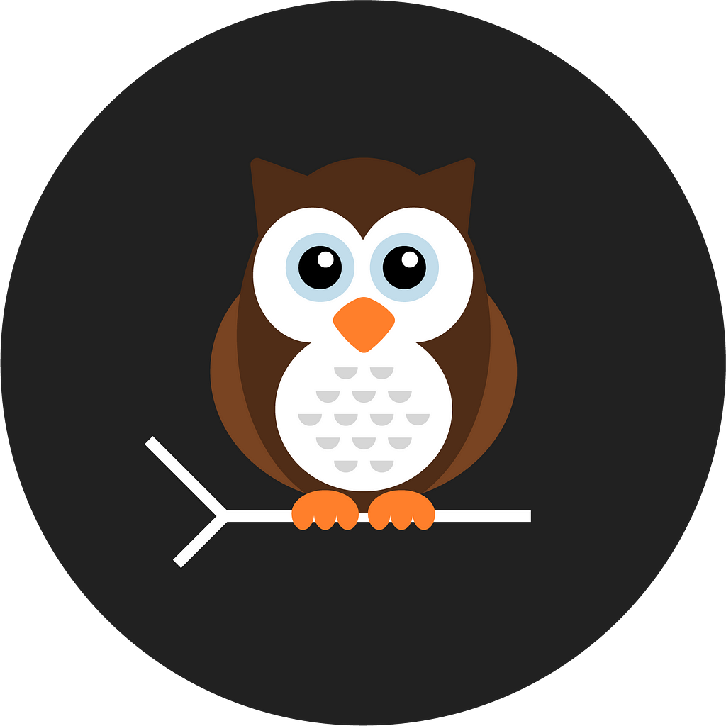 Nightwatch logo — a brown owl on a branch