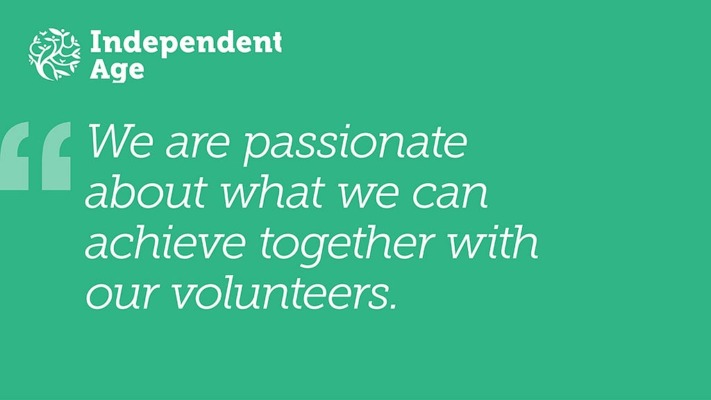 Quote: We are passionate about what we can achieve together with our volunteers