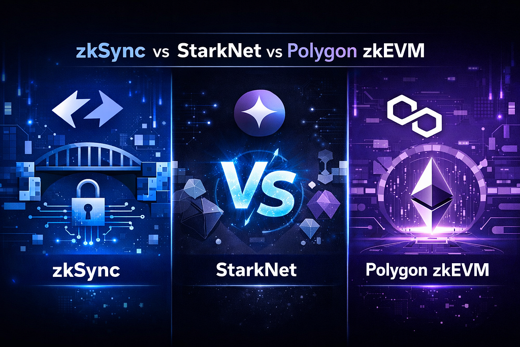 zkSync vs StarkNet vs Polygon zkEVM: Which ZK-Rollup Is Best for Startups?