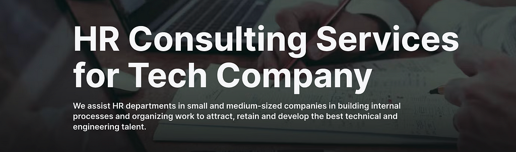 HR Consulting Services for Tech Company