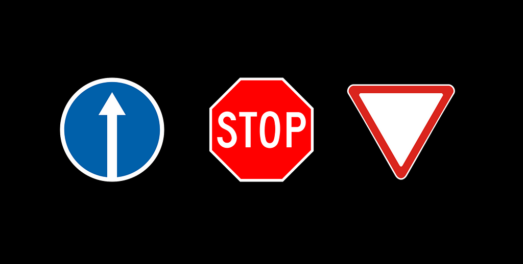 The form of road signs
