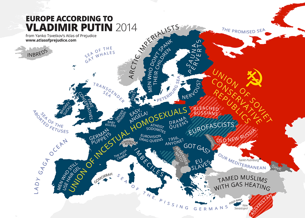 Europe According to Vladimir Putin from Atlas of Prejudice