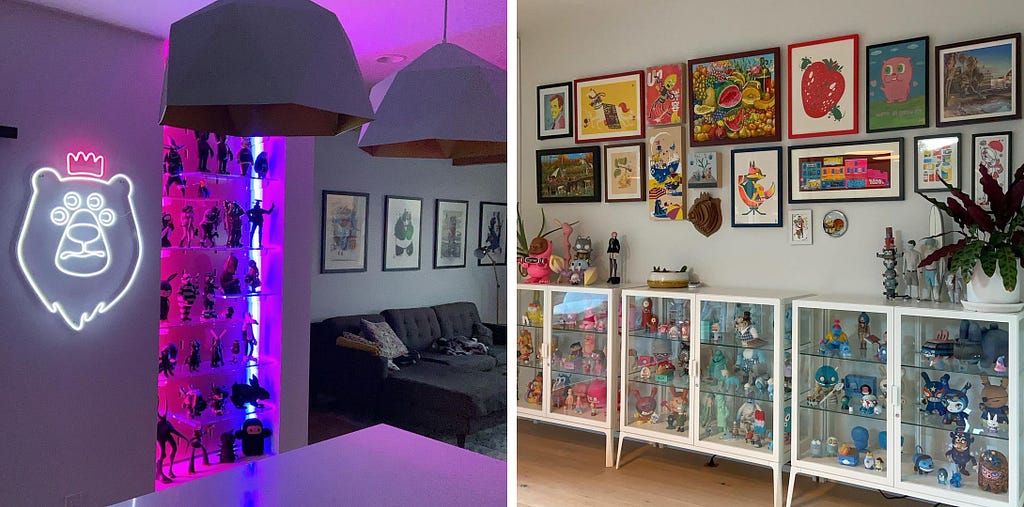 Art Toy collection, art prints, and Art Toy displays