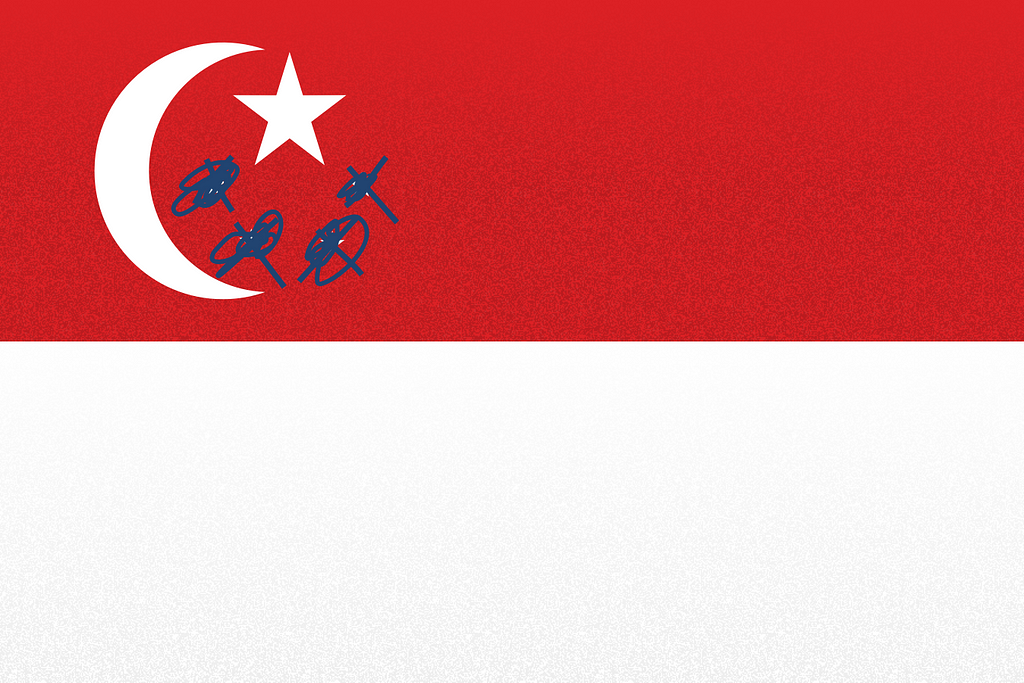 Singapore / Lack of Press Freedom Flag