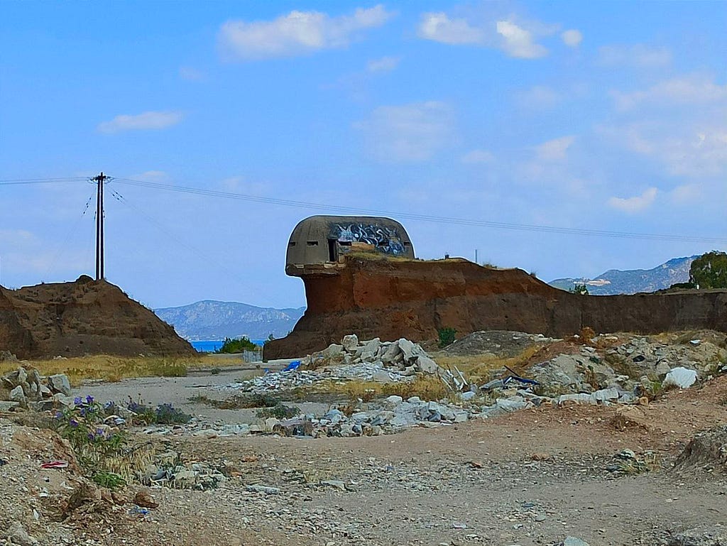 Photo by author. Military fortifications from the Second World War