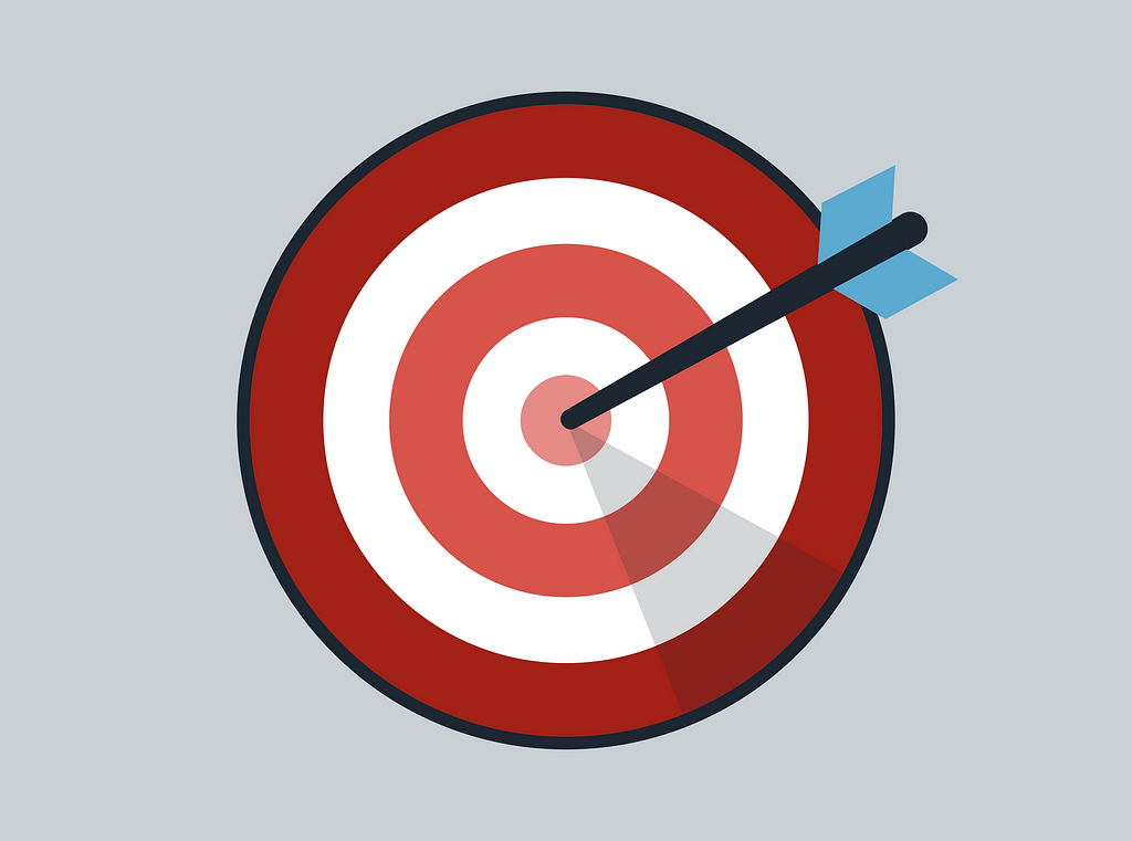 Target with and arrow in the bullseye