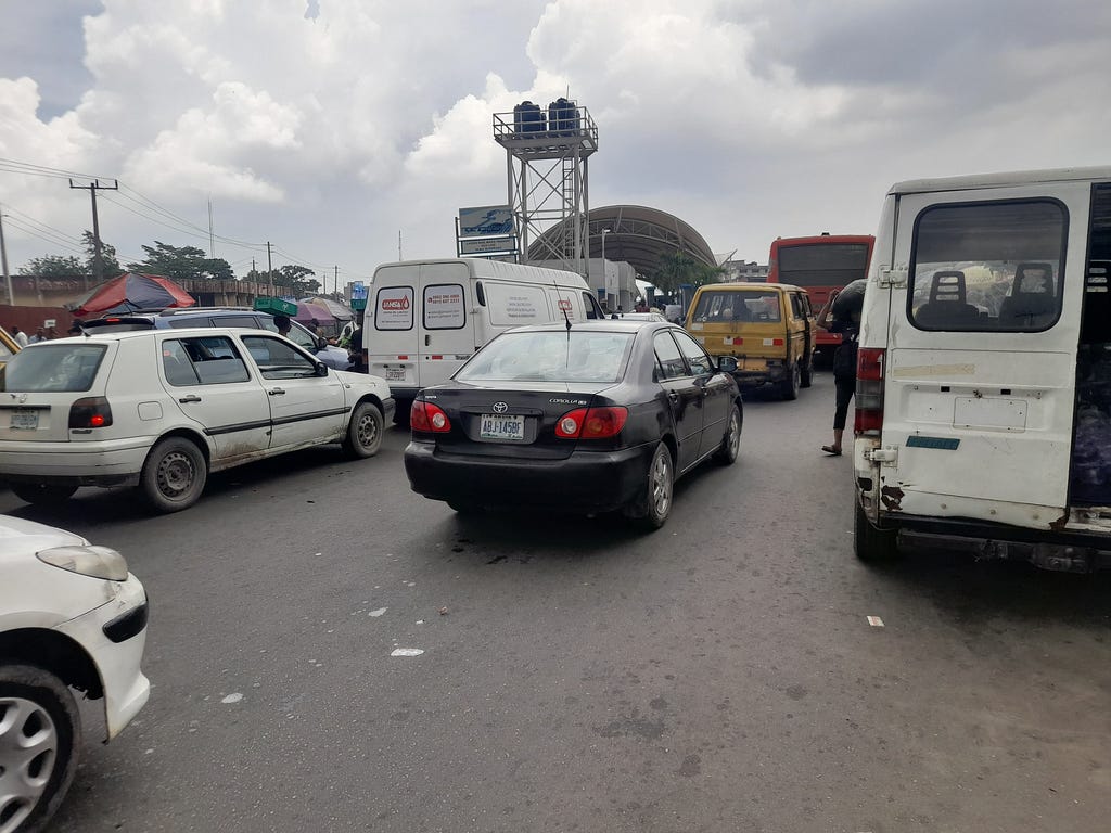 Cars on the road