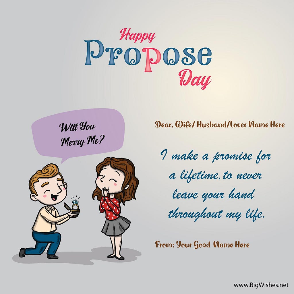 Propose Day Cards / Images for Girlfriend