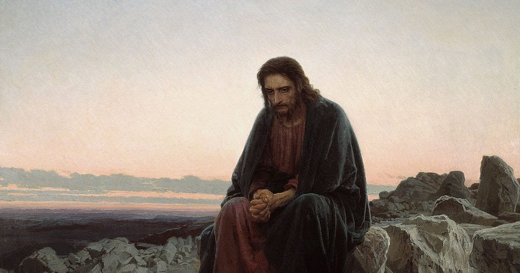 Christ in the Desert, 1872 painting by Russian artist Ivan Kramskoi