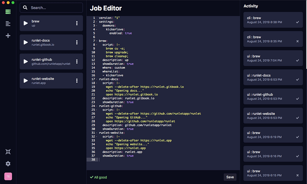 Job Editor