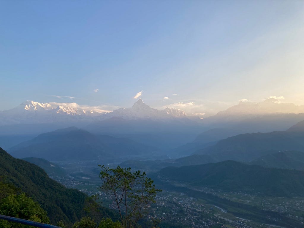 Backpacking in Nepal.