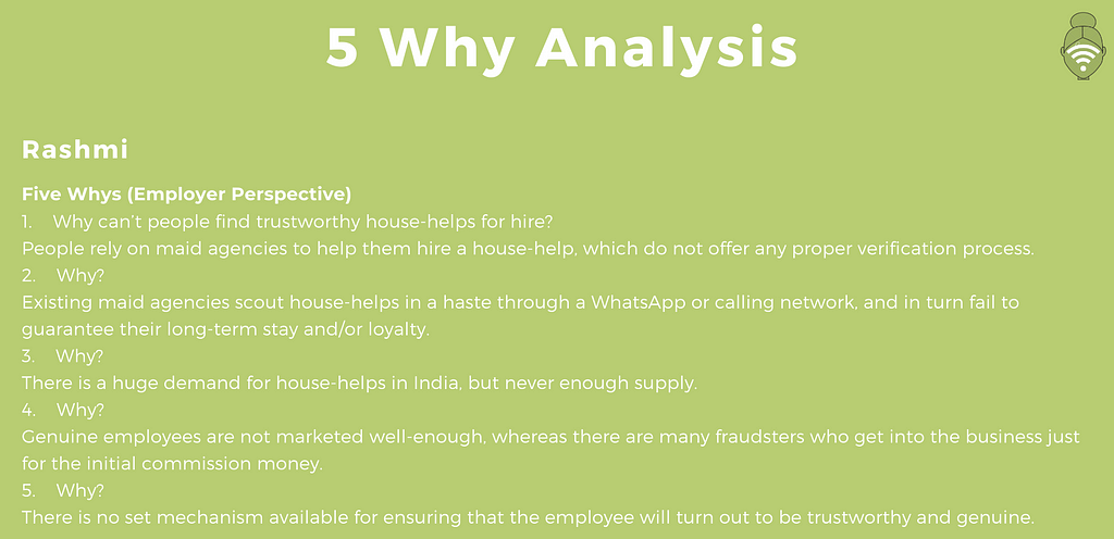 5 Why Analysis from an Employer’s Perspective.