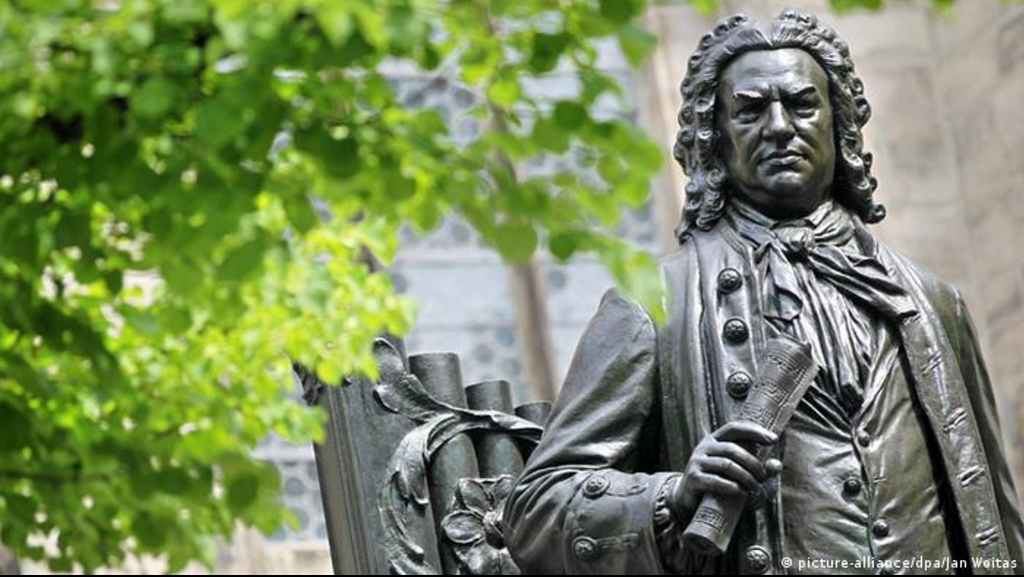Photograph of J.S. Bach statue in Leipzig.