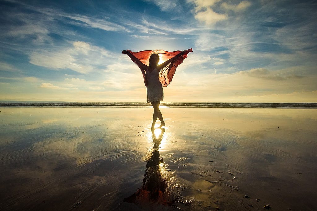 Woman at beach
